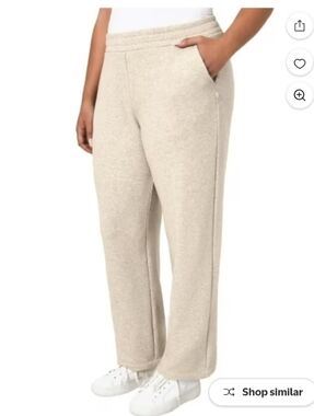Mondetta Ladies Wide-Leg Fleece Sweatpants -